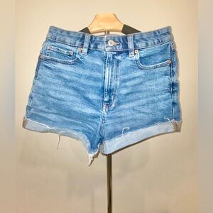 American Eagle Outfitters Light Blue Stretch Jean Shorts